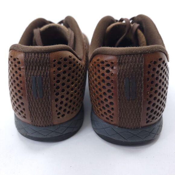 Nobull Perforated Leather Trainer Low Mens Size 10.5 Workout Gym Shoes Brown main image 9